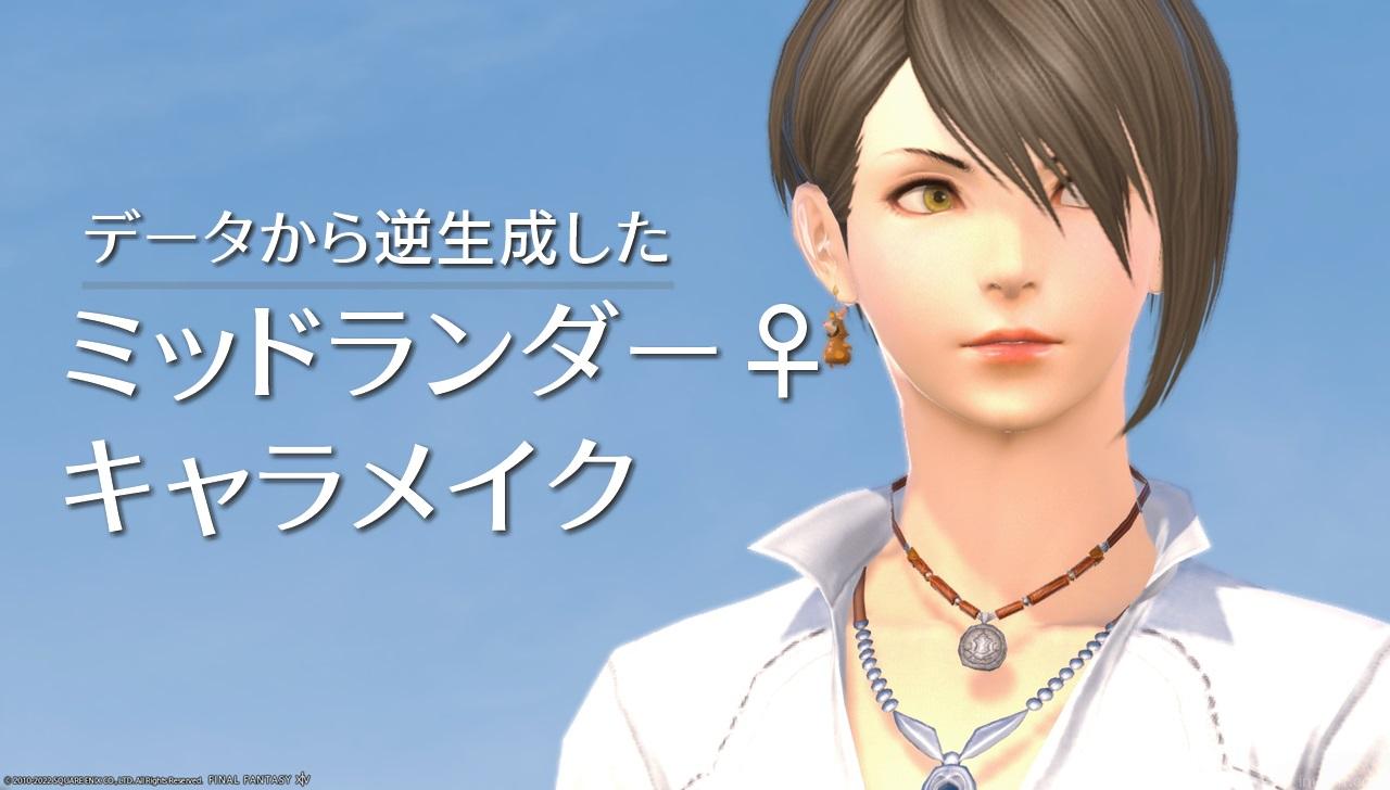 データから逆生成した ミドラン女性 キャラメイク Inuism データから逆生成した ミドラン女性 キャラメイク Inuism